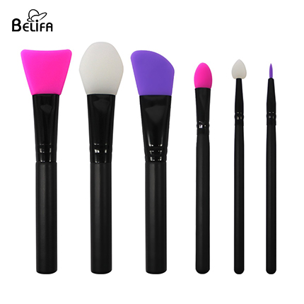 Silicone makeup brush set