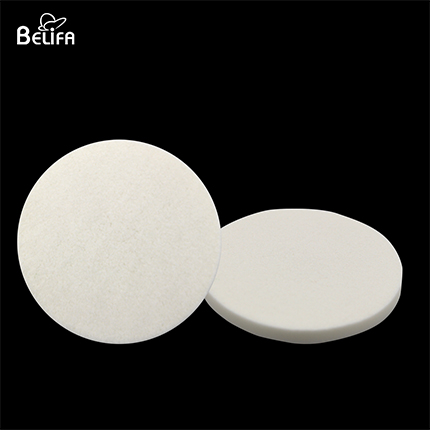 Pure white round latex sponge makeup sponge