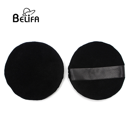 <b>4＂ large black pure cotton powder puff</b>