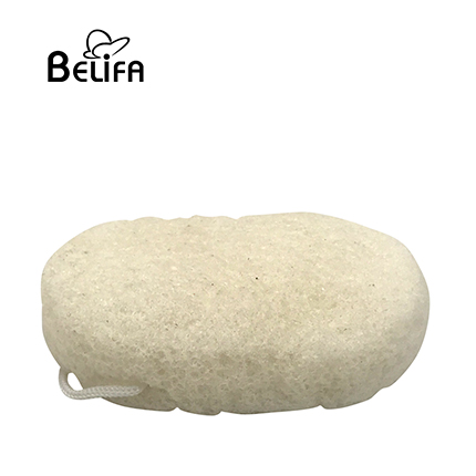 Oval cleaning skin care nature konjac sponge puff