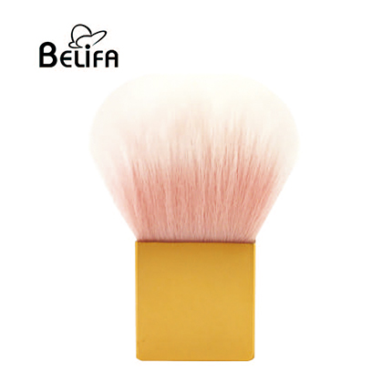 Square synthetic kabuki powder makeup brush